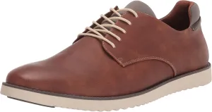 Dr. Scholl's Men's Sync Plain Toe Dress Casual Oxford, Dark Tan Smooth, 9.5 Wide US