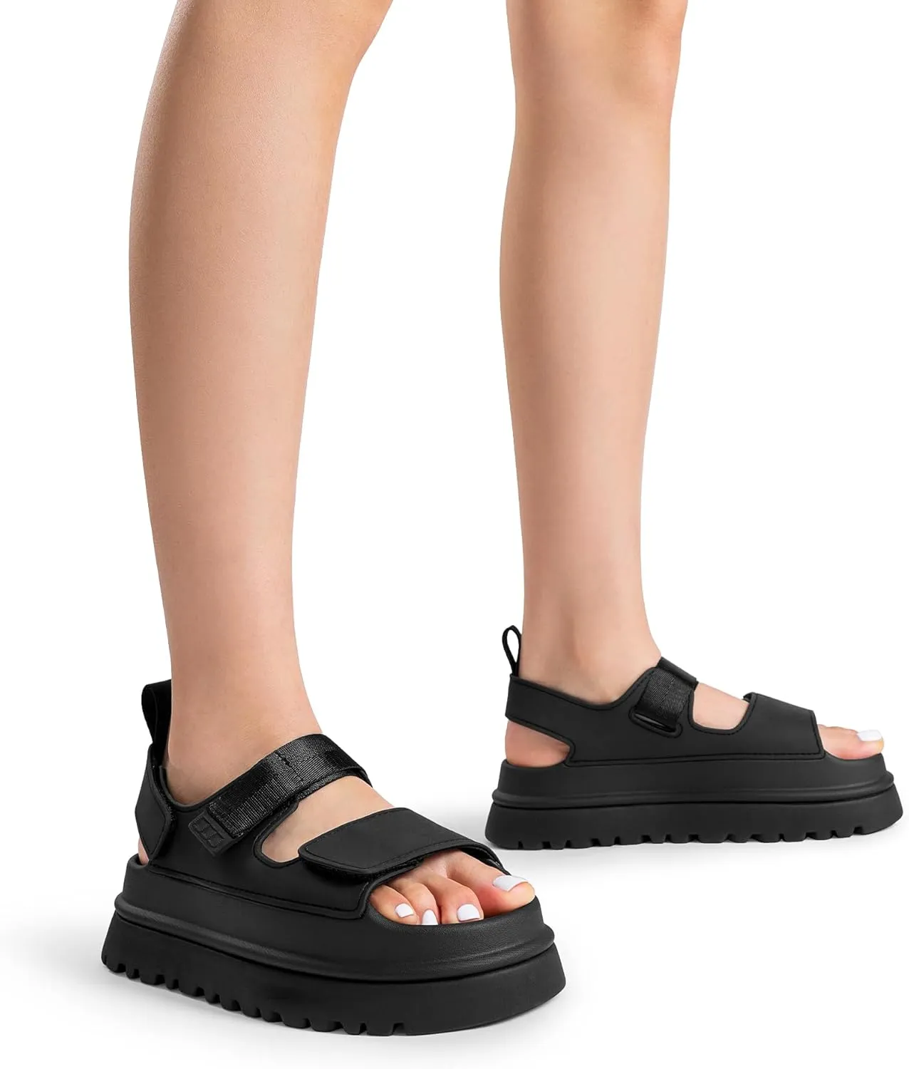 DREAM PAIRS Platform Wedges Sandals for Women Chunky Open Toe Dress Walking Comfortable Flat Sandals for Summer