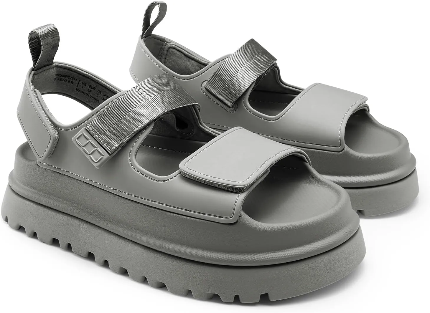 DREAM PAIRS Platform Wedges Sandals for Women Chunky Open Toe Dress Walking Comfortable Flat Sandals for Summer