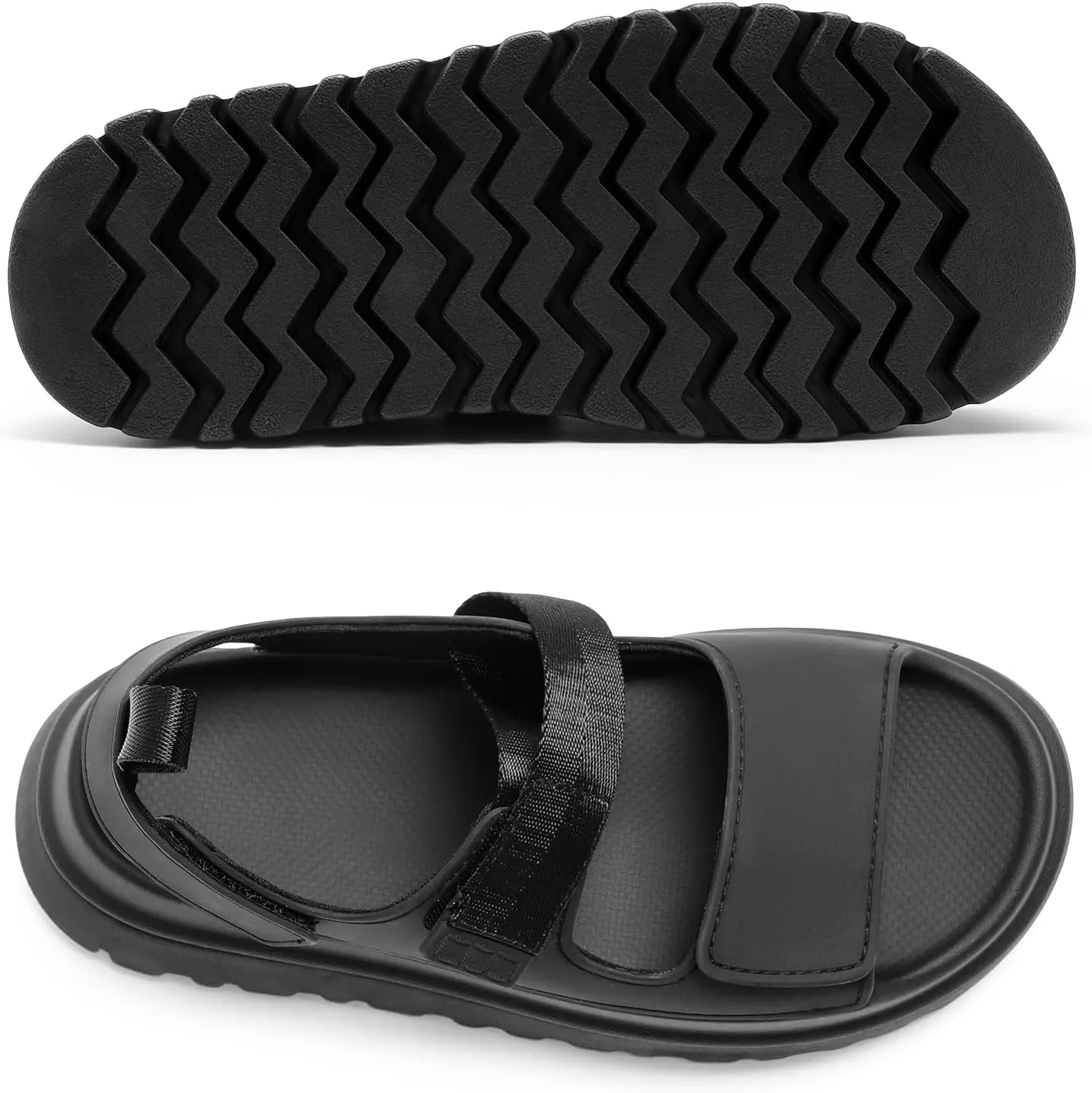 DREAM PAIRS Platform Wedges Sandals for Women Chunky Open Toe Dress Walking Comfortable Flat Sandals for Summer