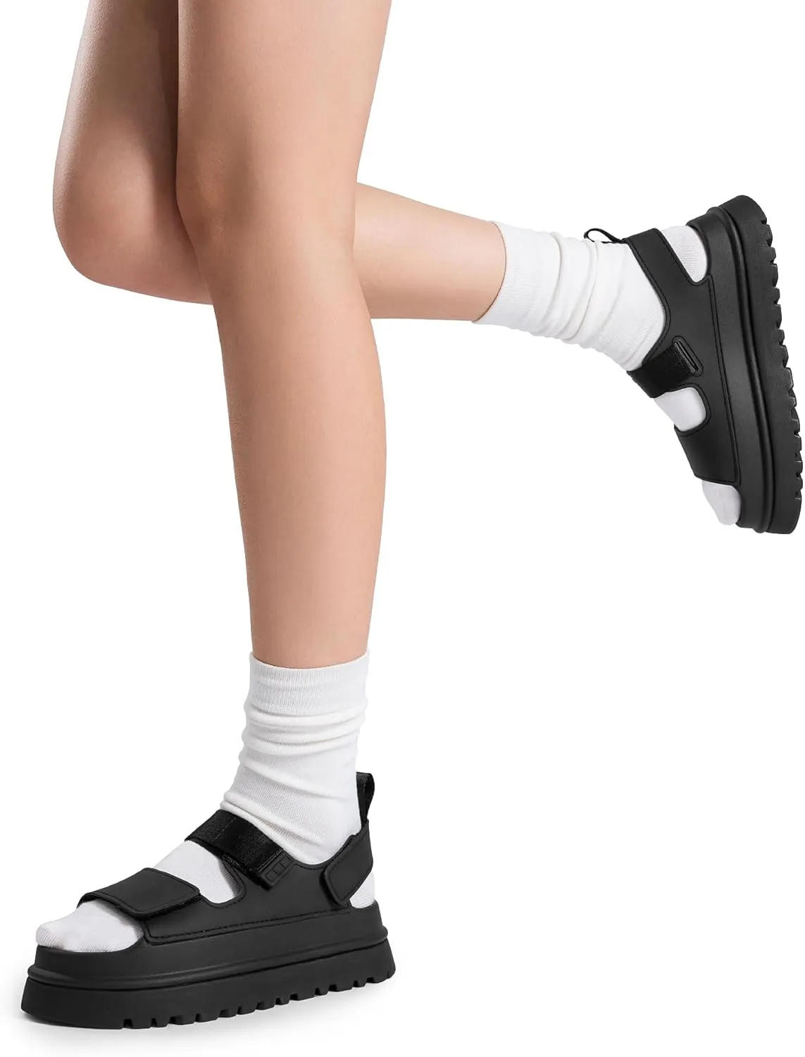 DREAM PAIRS Platform Wedges Sandals for Women Chunky Open Toe Dress Walking Comfortable Flat Sandals for Summer