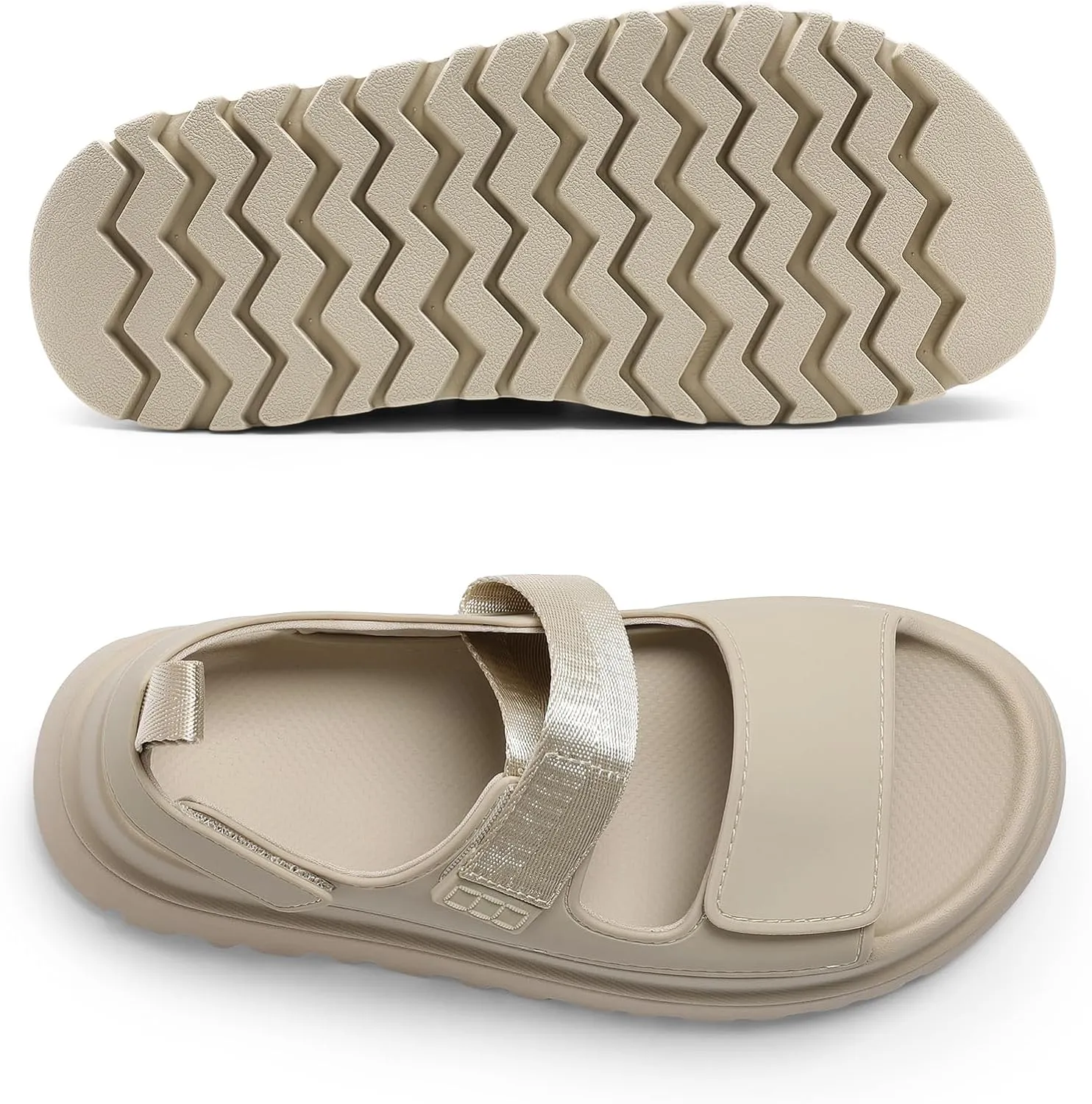 DREAM PAIRS Platform Wedges Sandals for Women Chunky Open Toe Dress Walking Comfortable Flat Sandals for Summer