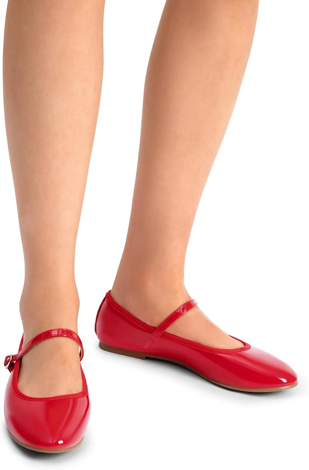 DREAM PAIRS Women's Ballet Flats Mary Jane Shoes, Round Toe Comfortable Dressy Casual Slip-on Work Daily Soft Flat Shoes