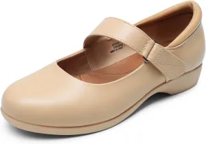DREAM PAIRS Womens Ballet Mary Jane Flats, Comfortable Business Office Dress Shoes for Women Dressy and Work with Ankle Strap