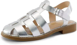 DREAM PAIRS Womens Fisherman Gladiator Braided Flat Sandal Cute Woven Strappy Closed Toe Shoes for Summer