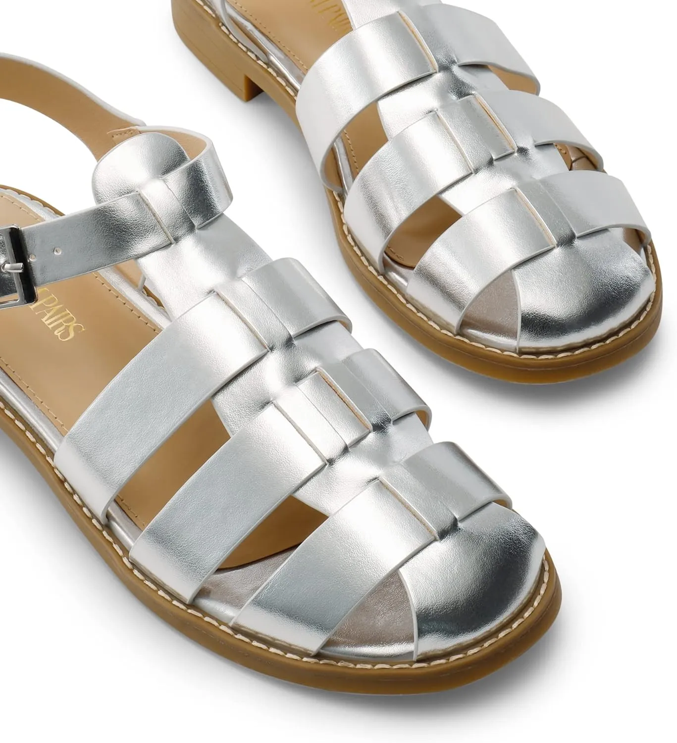 DREAM PAIRS Womens Fisherman Gladiator Braided Flat Sandal Cute Woven Strappy Closed Toe Shoes for Summer
