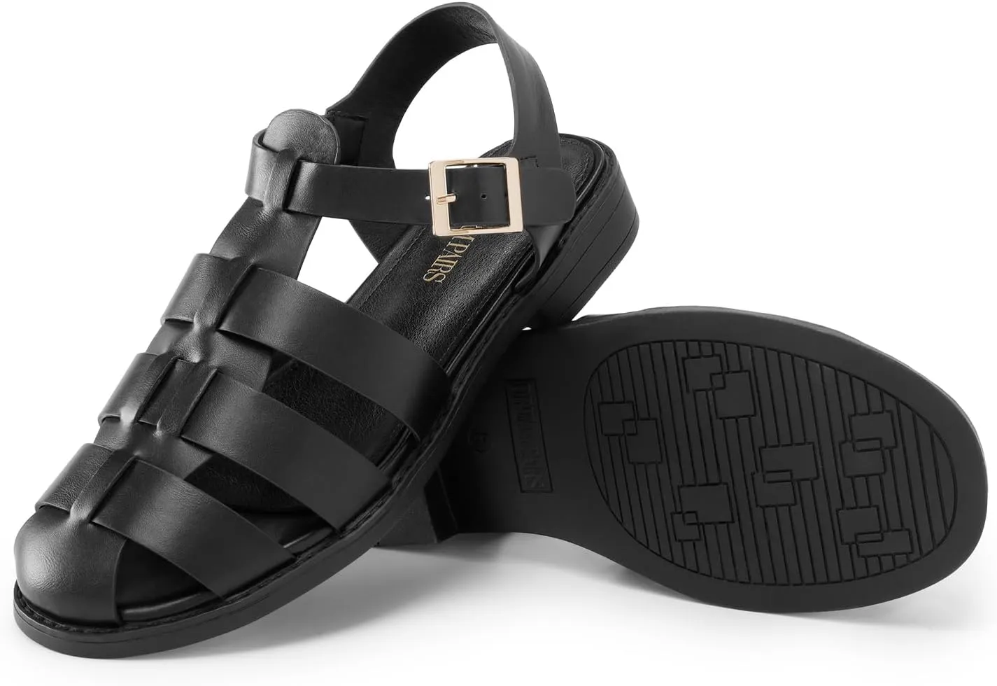 DREAM PAIRS Womens Fisherman Gladiator Braided Flat Sandal Cute Woven Strappy Closed Toe Shoes for Summer