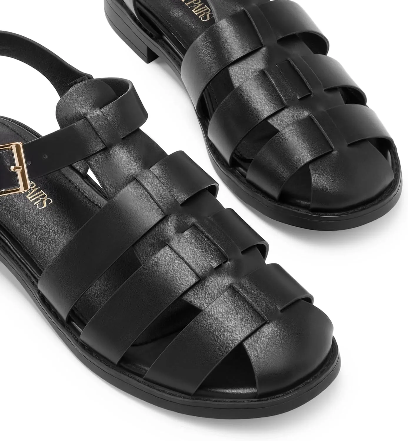 DREAM PAIRS Womens Fisherman Gladiator Braided Flat Sandal Cute Woven Strappy Closed Toe Shoes for Summer