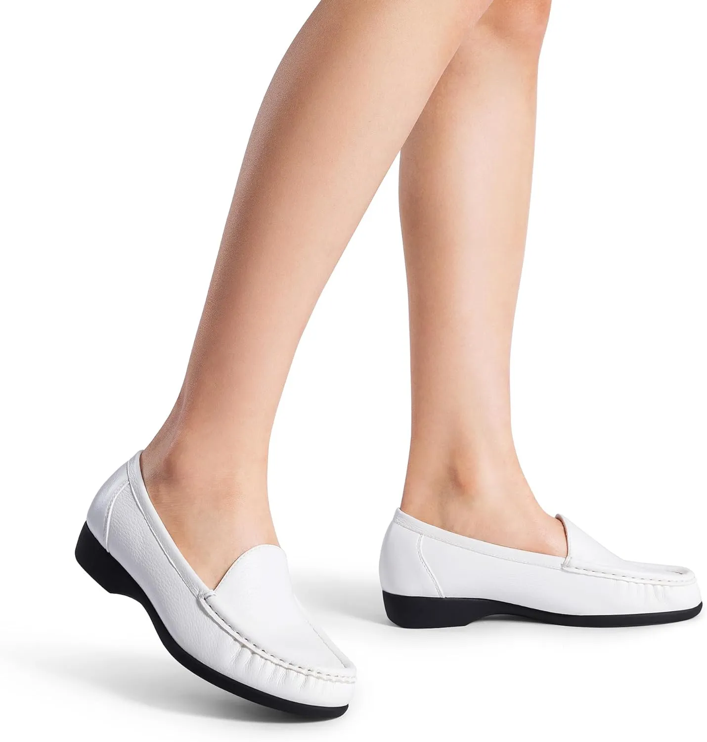 DREAM PAIRS Women's Loafers Slip On Casual Comfortable Lightweight Business Work Office Flat Shoes with Arch Support