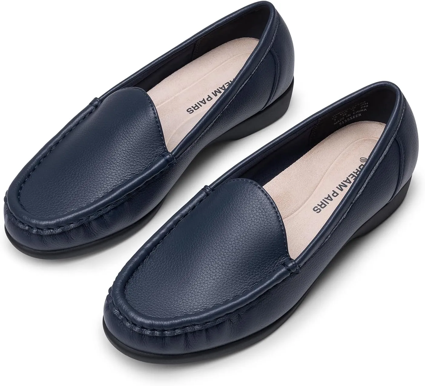 DREAM PAIRS Women's Loafers Slip On Casual Comfortable Lightweight Business Work Office Flat Shoes with Arch Support