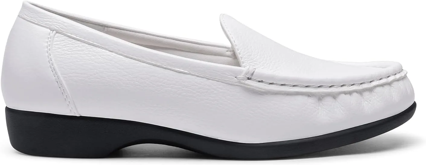 DREAM PAIRS Women's Loafers Slip On Casual Comfortable Lightweight Business Work Office Flat Shoes with Arch Support