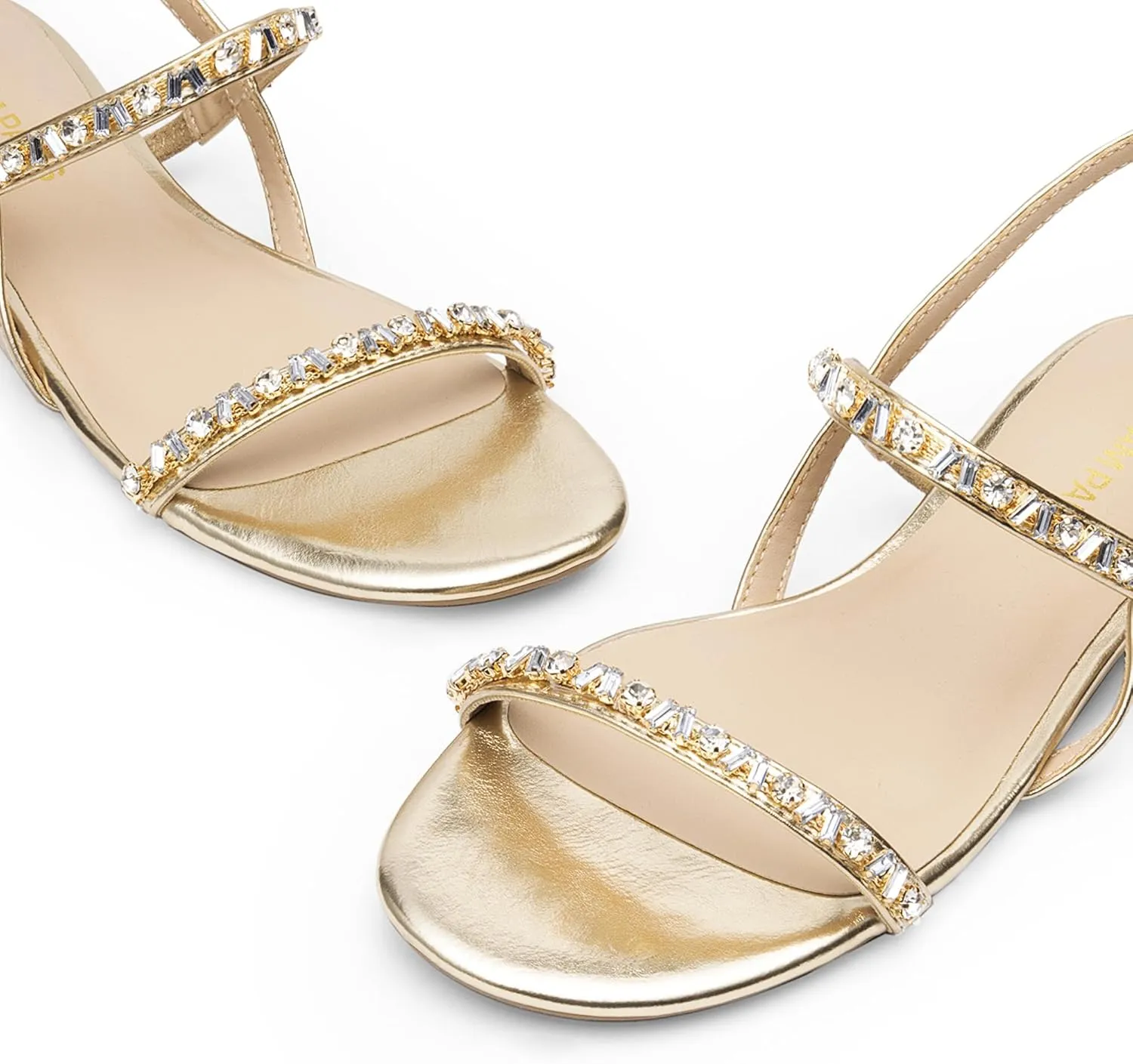 DREAM PAIRS Women's Rhinestone Sandals Open Toe Casual Dressy Sparkly Comfortable Flat Summer Shoes