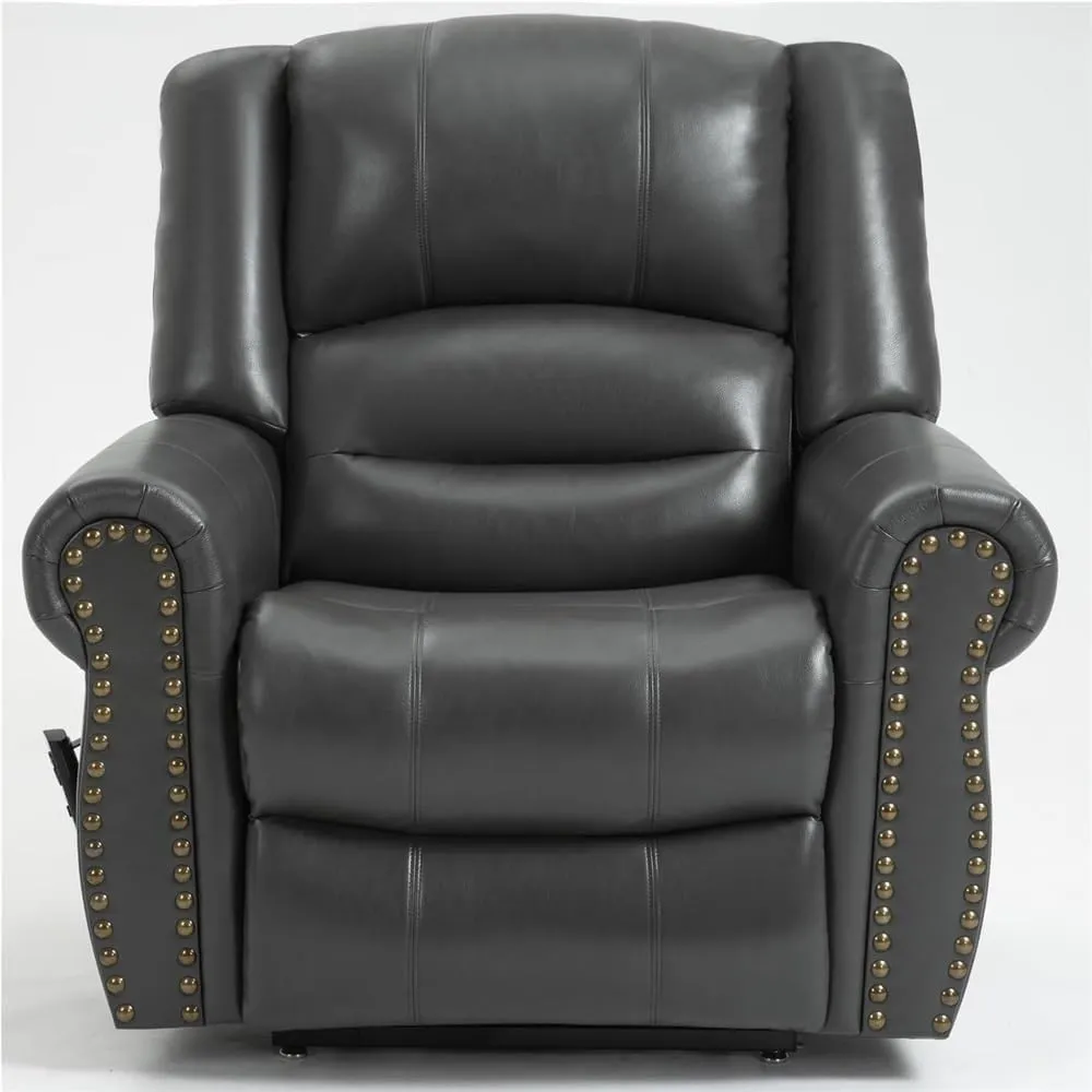 Dual Motor Power Lift Recliner Chair with Massage and Heat for Elderly Lay Flat Electric Lift Chair Home Theater Power Recliner Ergonomic Comfortable Lounge Chair