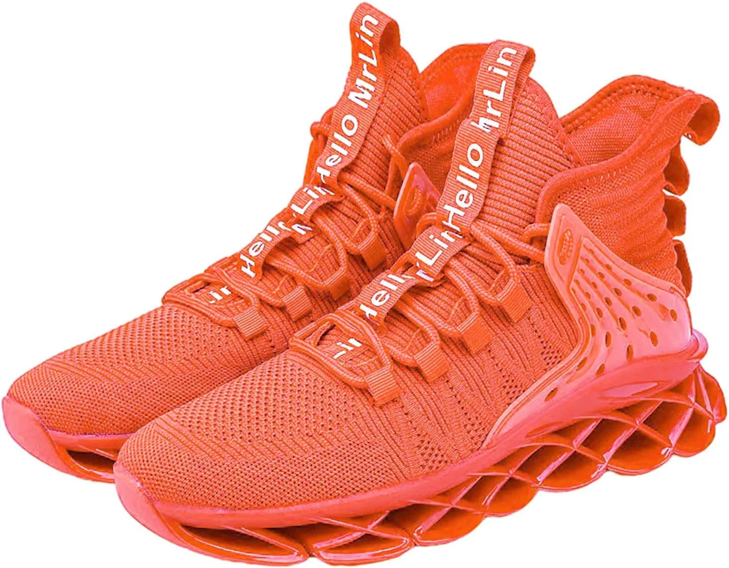 DUDHUH Running Shoes for Men Comfortable Athletic Cross Trainer Casual Walking Fashion Mens Tennis Sock Sneakers