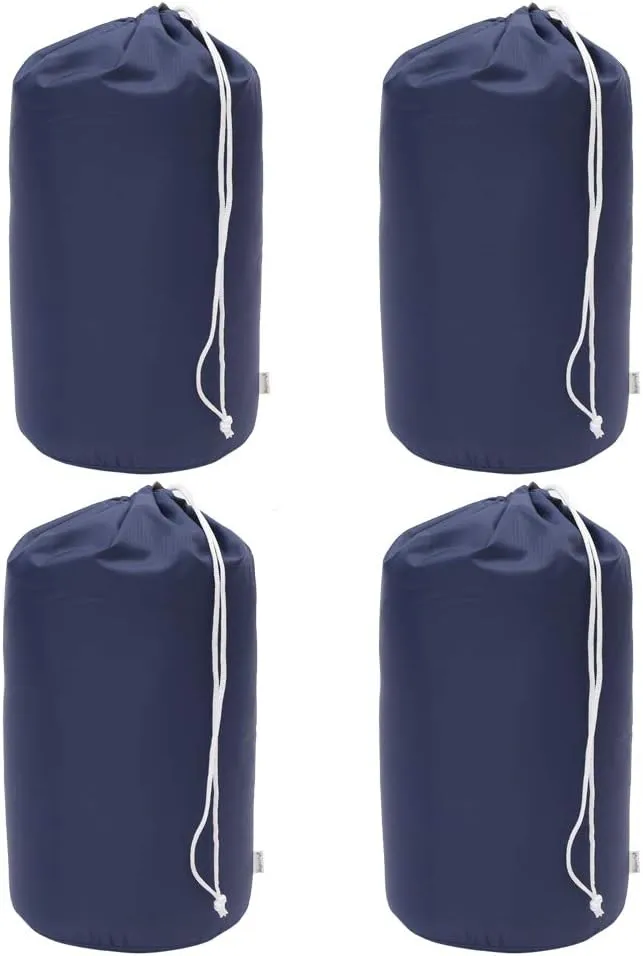 Durable Drawstring Water Resistant Dust Flap Stuff Sack Bag 4-Pack