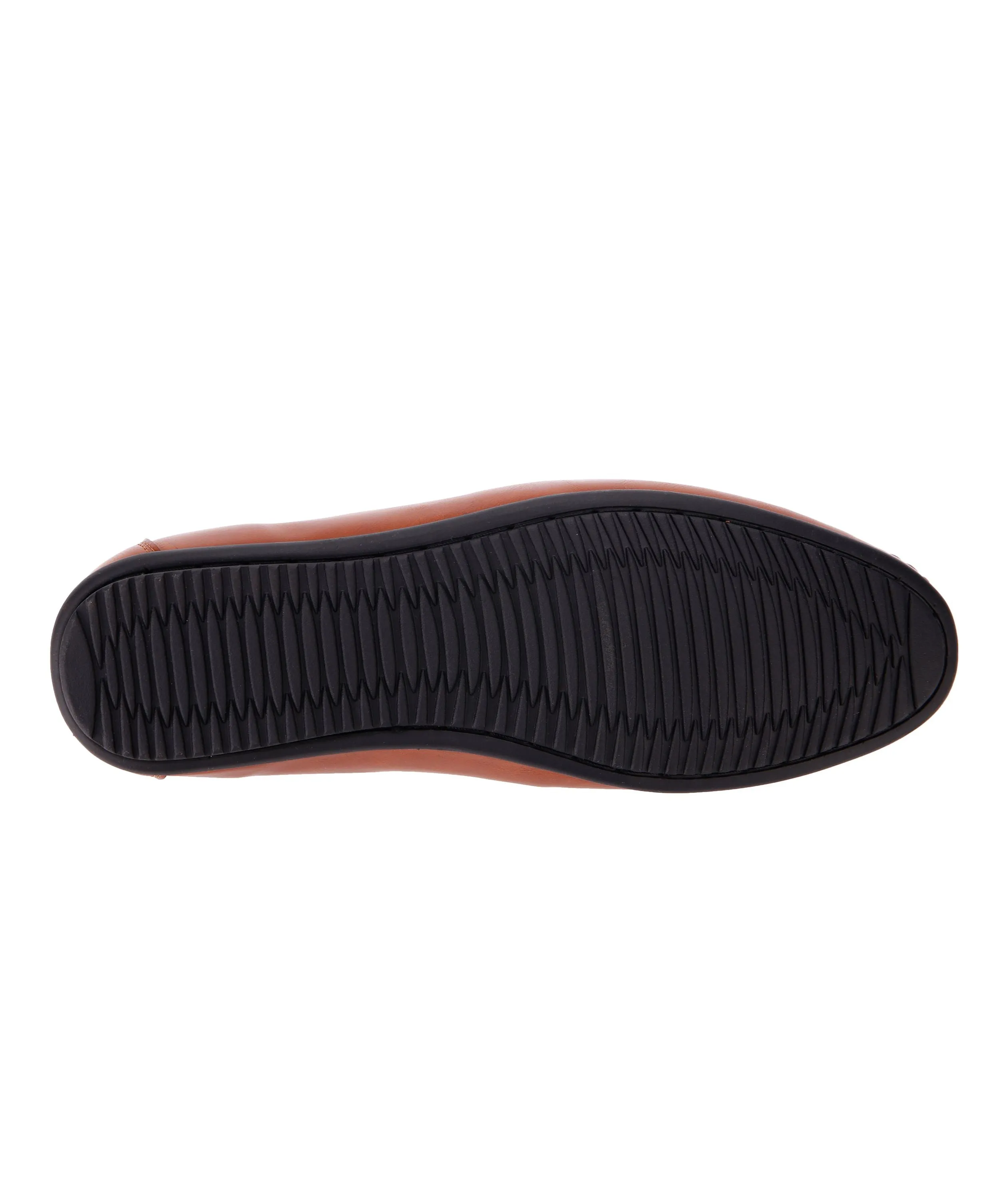 Embossed Step Moccasins - Tan