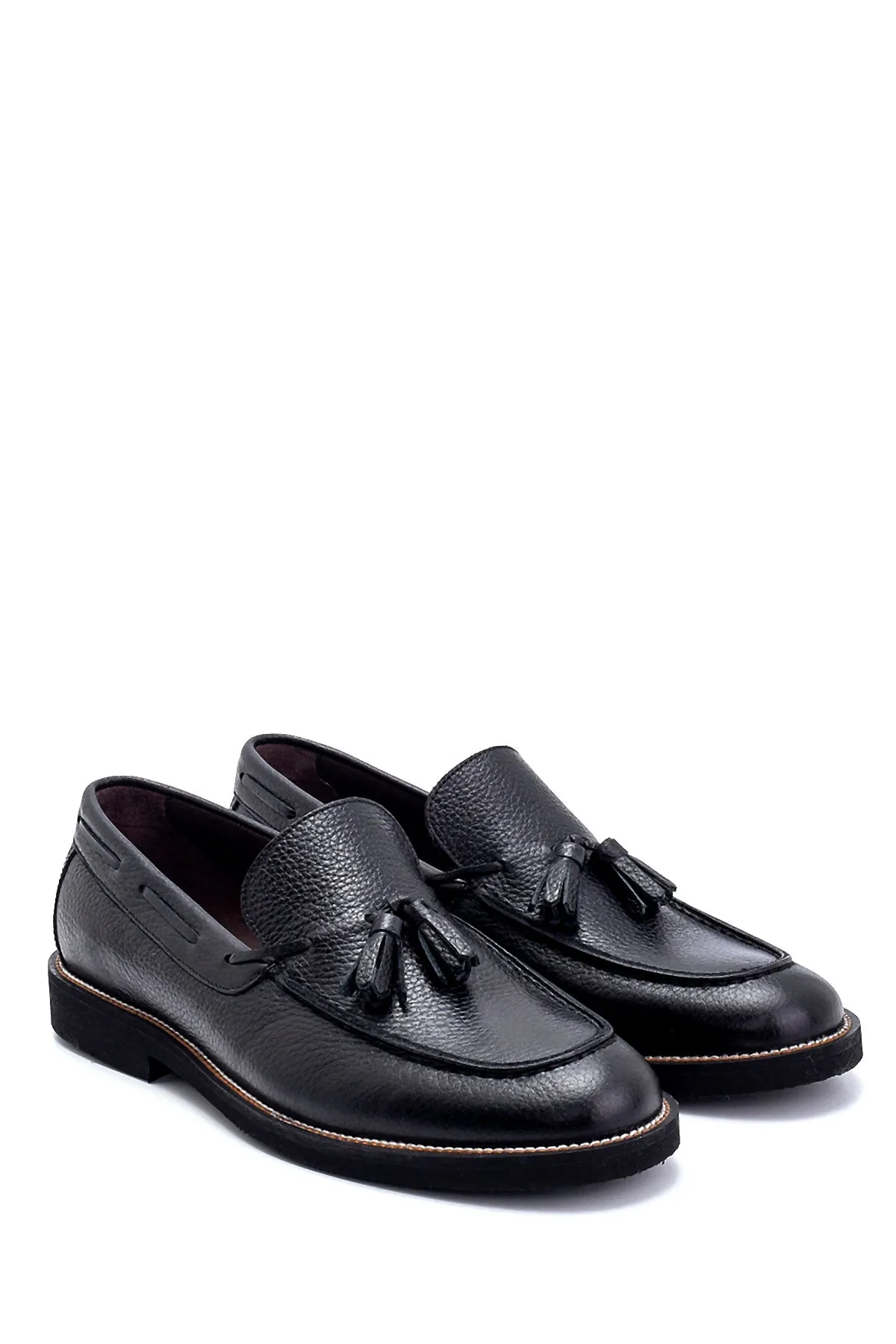 Erkek Deri Püskül Detaylı Loafer