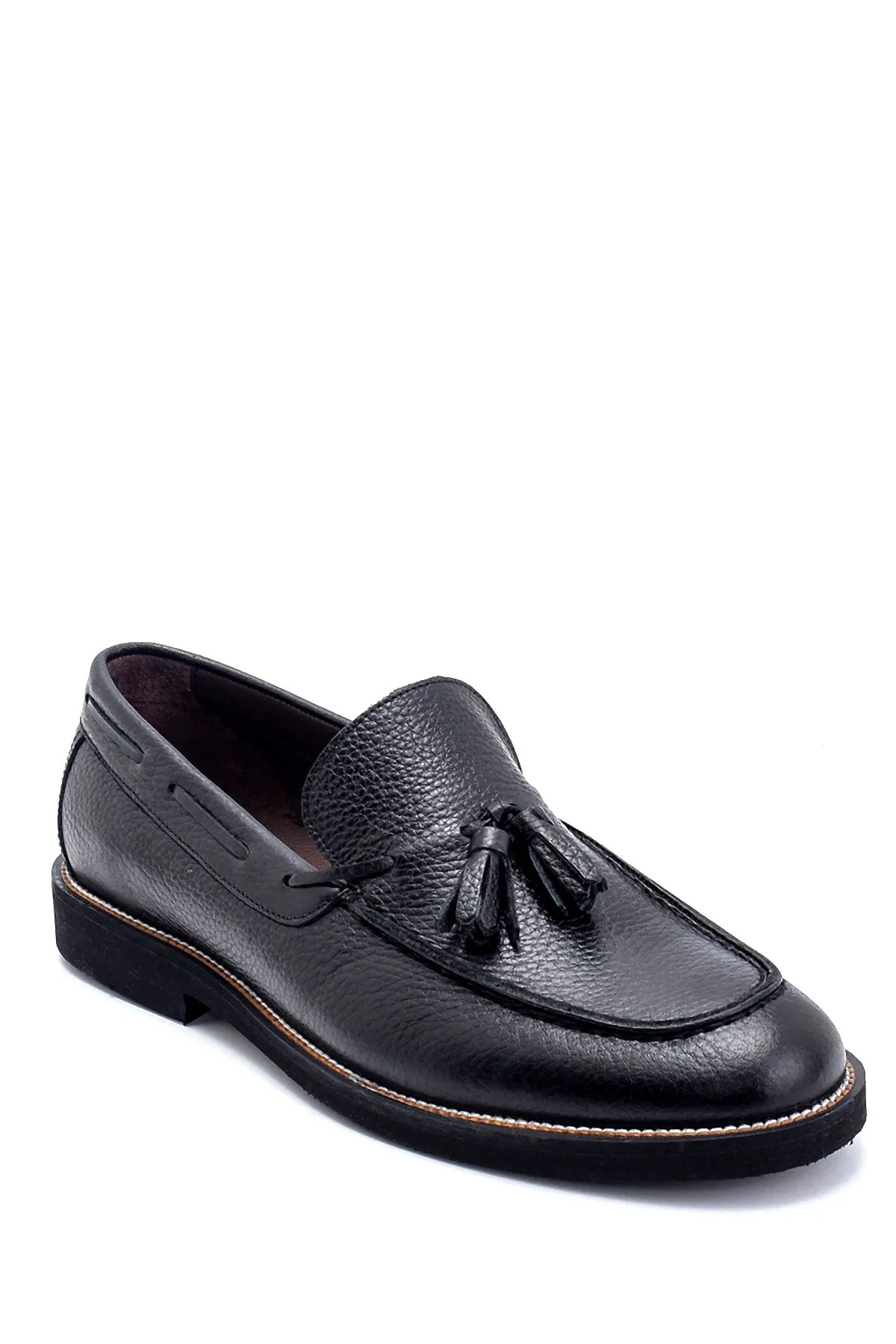 Erkek Deri Püskül Detaylı Loafer