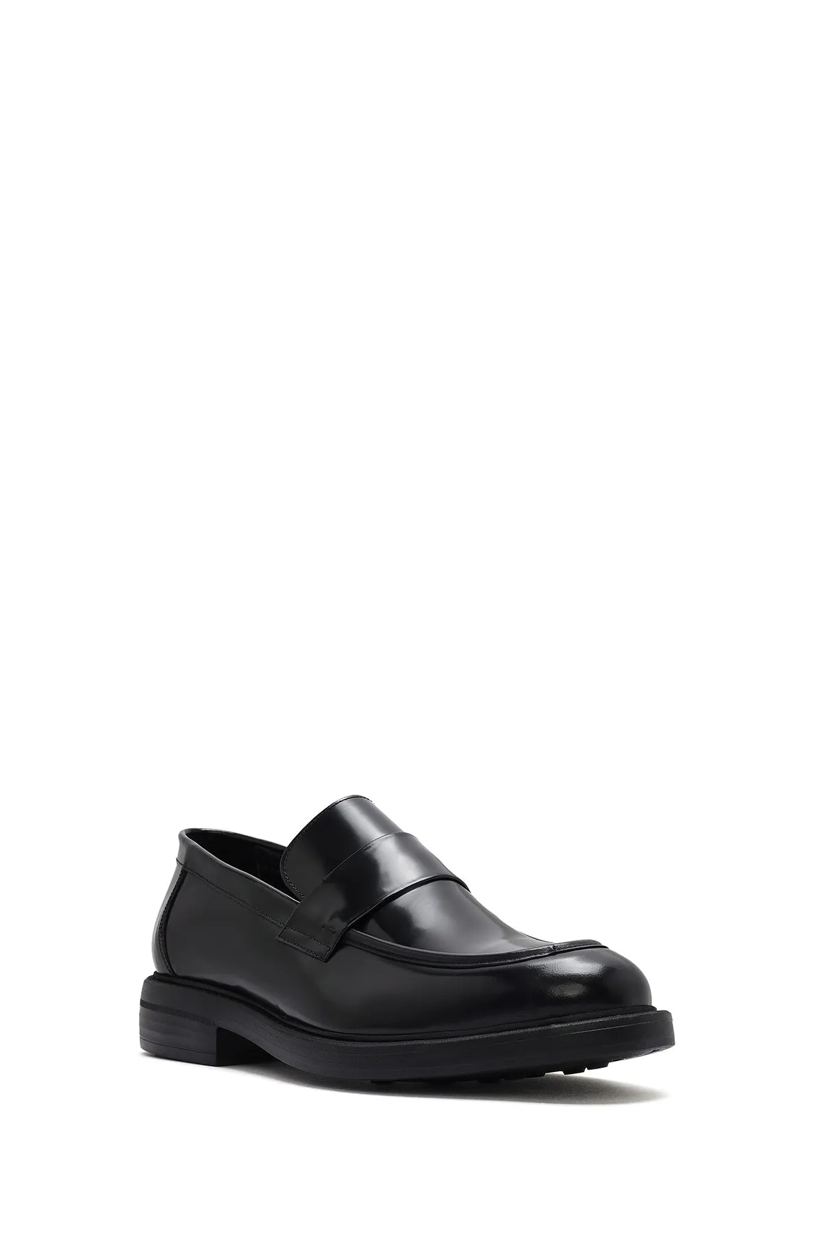 Erkek Siyah Deri Casual Loafer