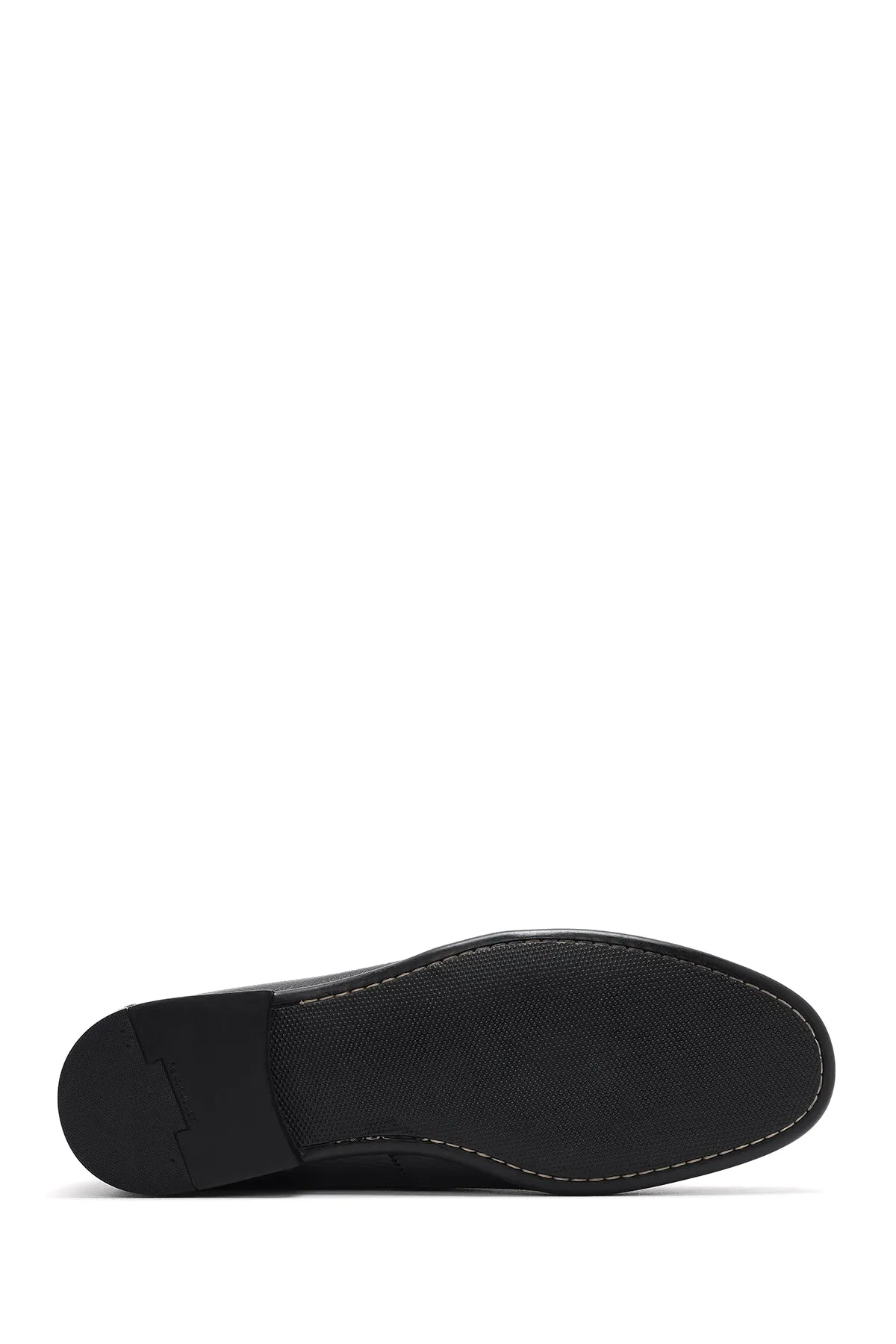 Erkek Siyah Püsküllü Deri Casual Loafer