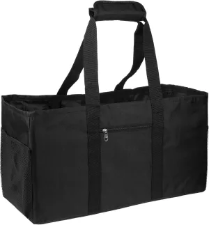 Extra Large Utility Tote Bag Foldable Reusable Shopping Bags Stand Up Grocery Bags with Carrying Handles Waterproof Beach BagDurable Oxford Collapsible Tote for Storage Space Saving