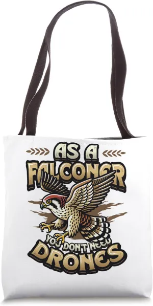 Falcon Trainer Hawk Falconry Tote Bag