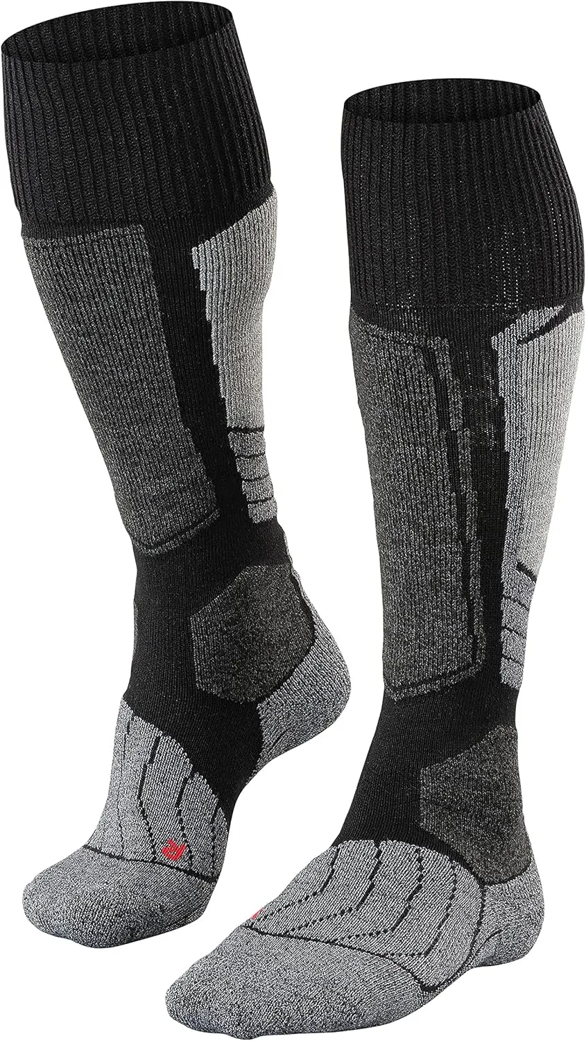 FALKE Men's SK1 Comfort Ski Socks, Merino Wool Silk, Cushioned, 1 Pair