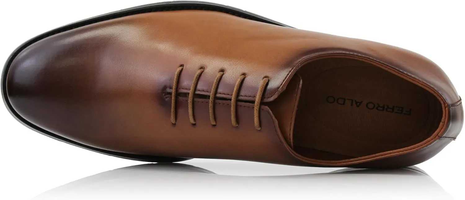 Ferro Aldo Classic Men's Classic Formal Oxford Round Toe Dress Shoes