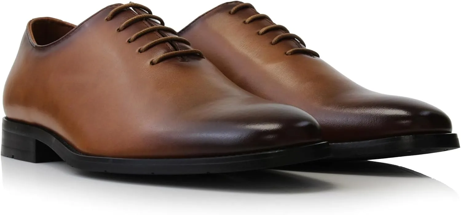 Ferro Aldo Classic Men's Classic Formal Oxford Round Toe Dress Shoes