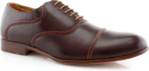 Ferro Aldo Men’s Classic Vegan Leather Lace-Up Oxford Formal Dress Shoes