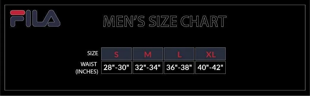 Fila Men's 3" No Fly Boxer Brief with Built in Pouch Support (2-Pack of Trunk Briefs)
