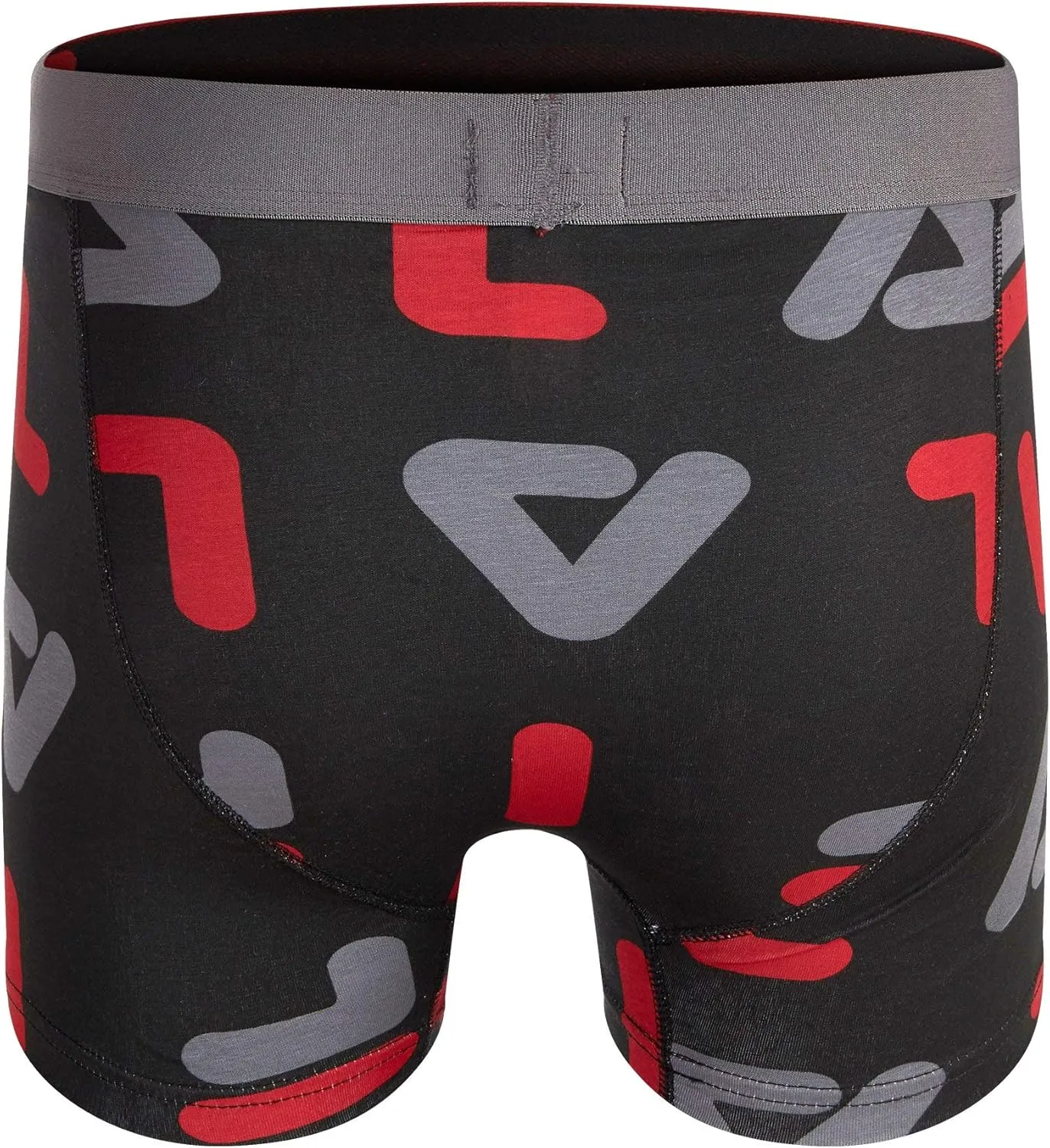 Fila Men's 3" No Fly Boxer Brief with Built in Pouch Support (2-Pack of Trunk Briefs)