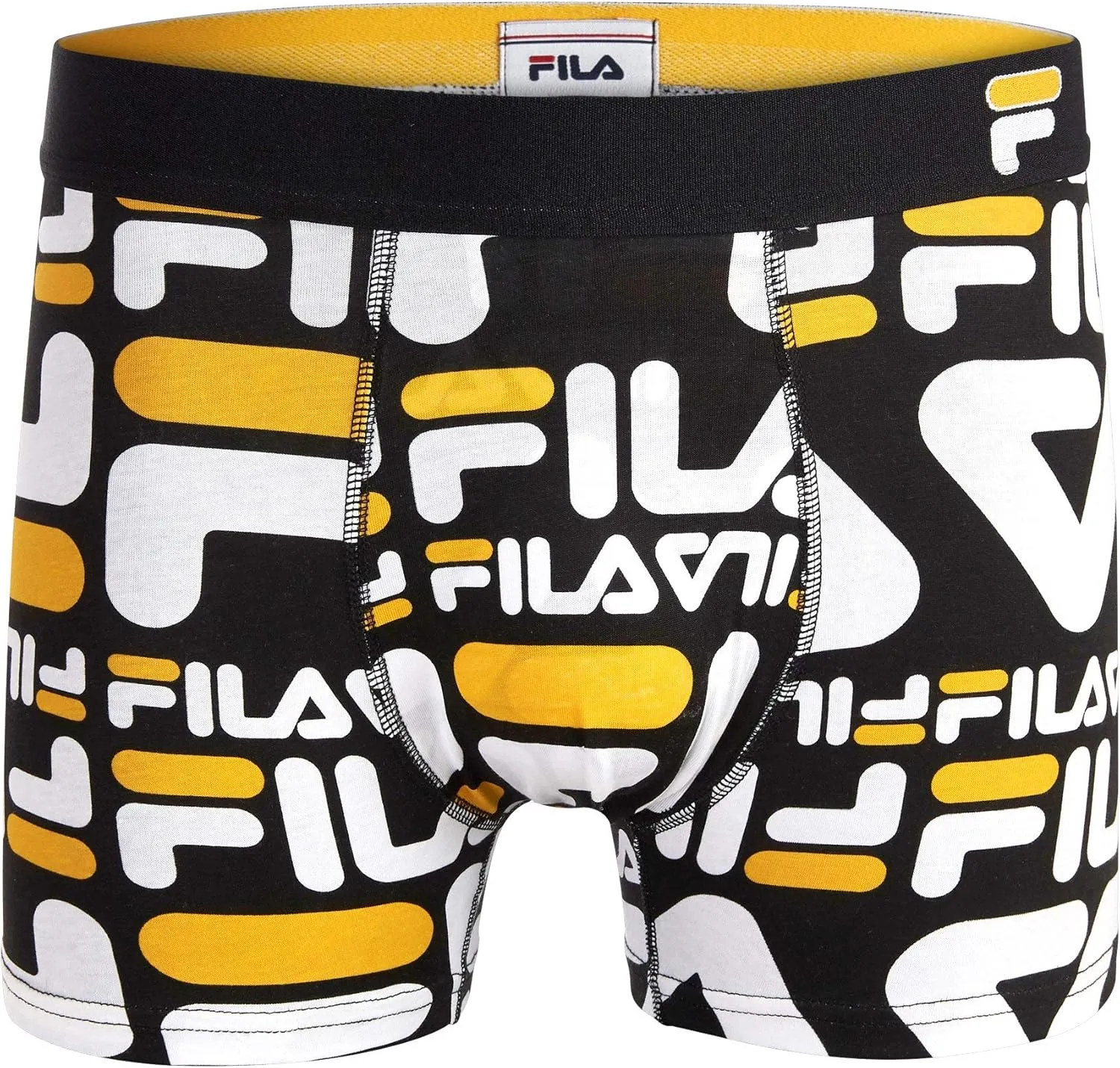 Fila Men's 3" No Fly Boxer Brief with Built in Pouch Support (2-Pack of Trunk Briefs)