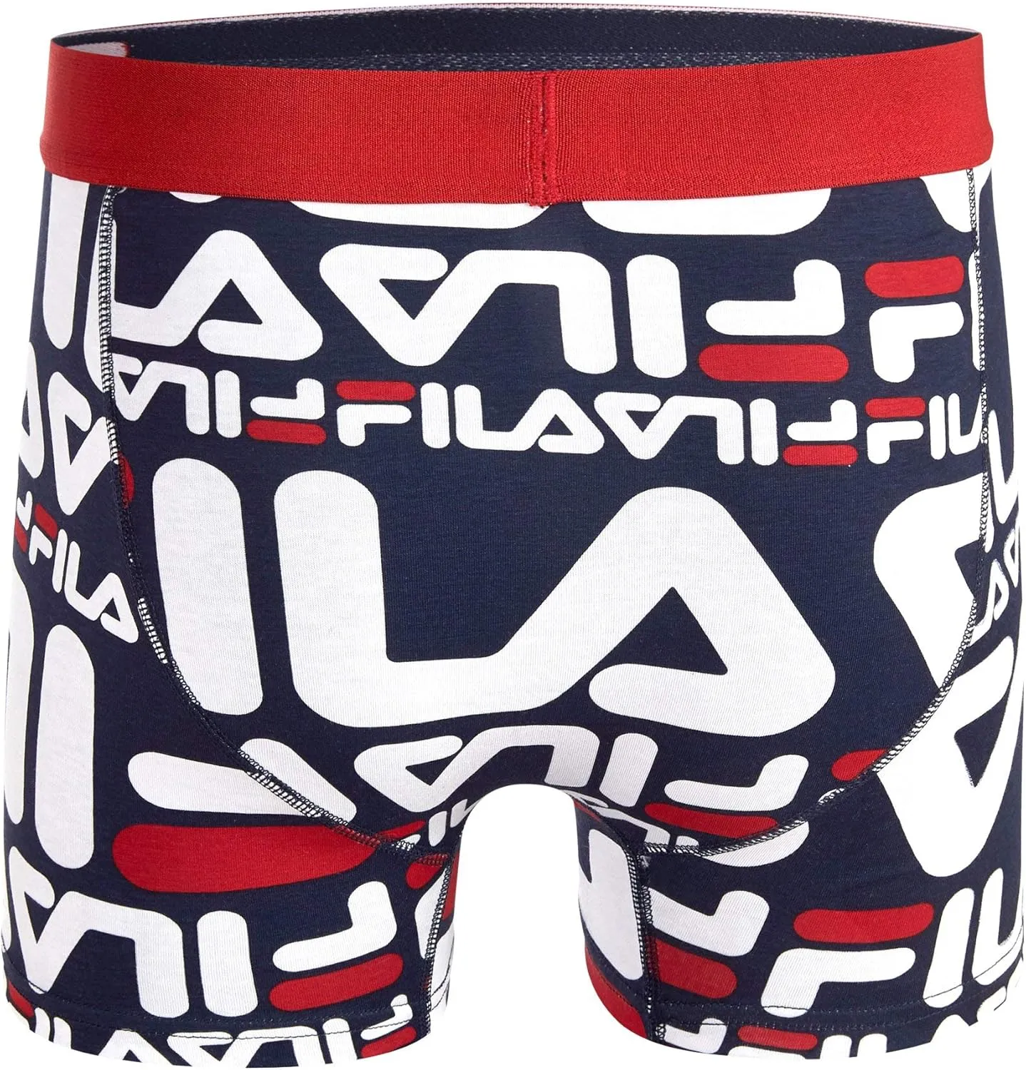 Fila Men's 3" No Fly Boxer Brief with Built in Pouch Support (2-Pack of Trunk Briefs)