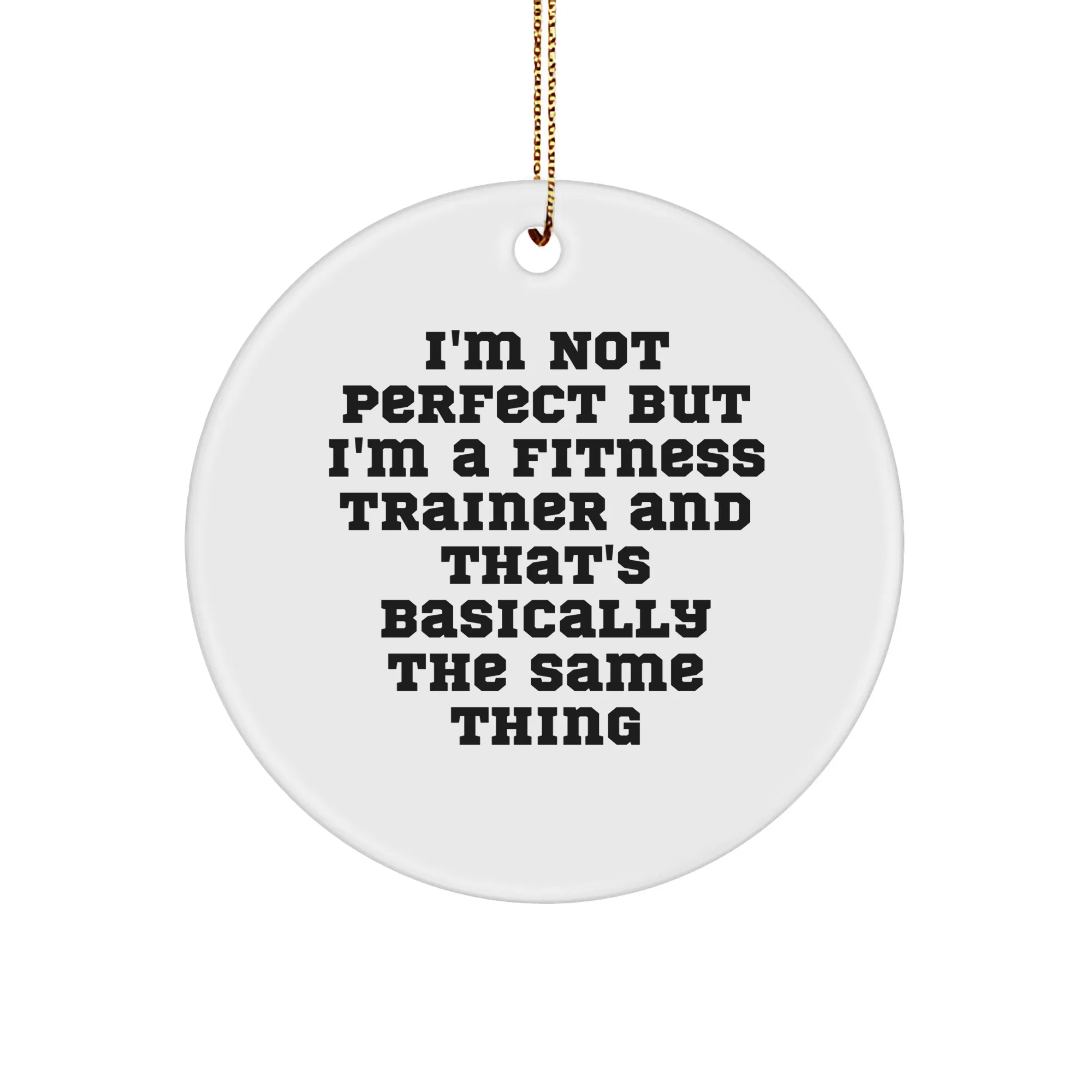 Fitness Gifts Funny Trainers Circle for Full-featured range Unique Fitness Gifts Christmas Trainer from On-demand delivery Quote Ornament, Friends,