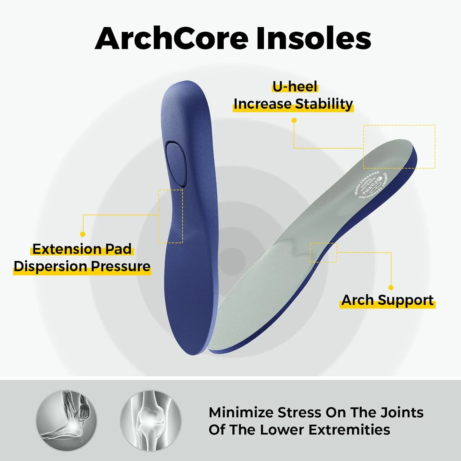 FitVille Men's Extra Wide Slip on Walking Shoes with Arch Support Men Slip on Sneakers for Foot Pain Relief-Stepease V2