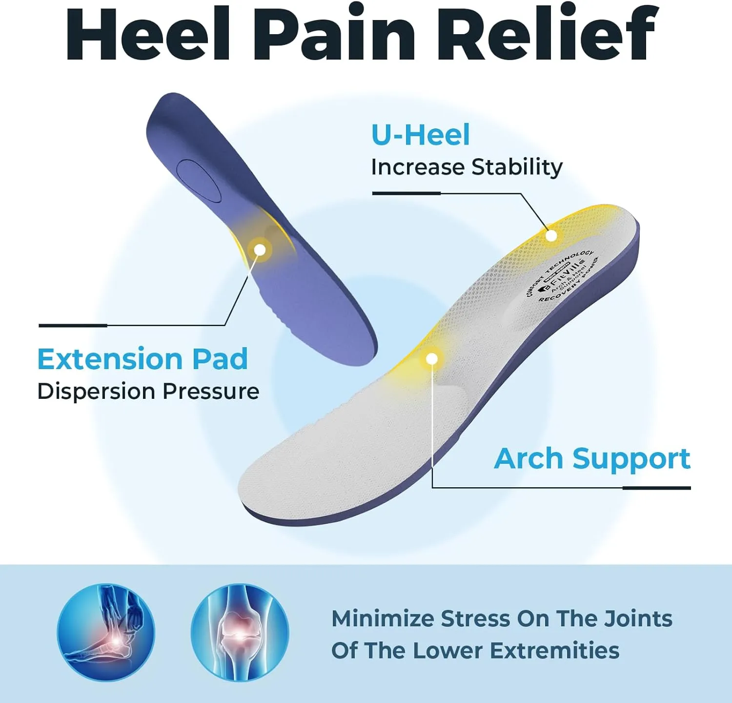 FitVille Wide Walking Shoes for Women Air Cushion Wide Width Sneakers for Flat Feet Planter Fasciitis - HeelAero V2