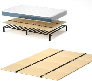 Folding Bed Support, Queen 80"x57" No-Sag Mattress Plate with Under-Board Support