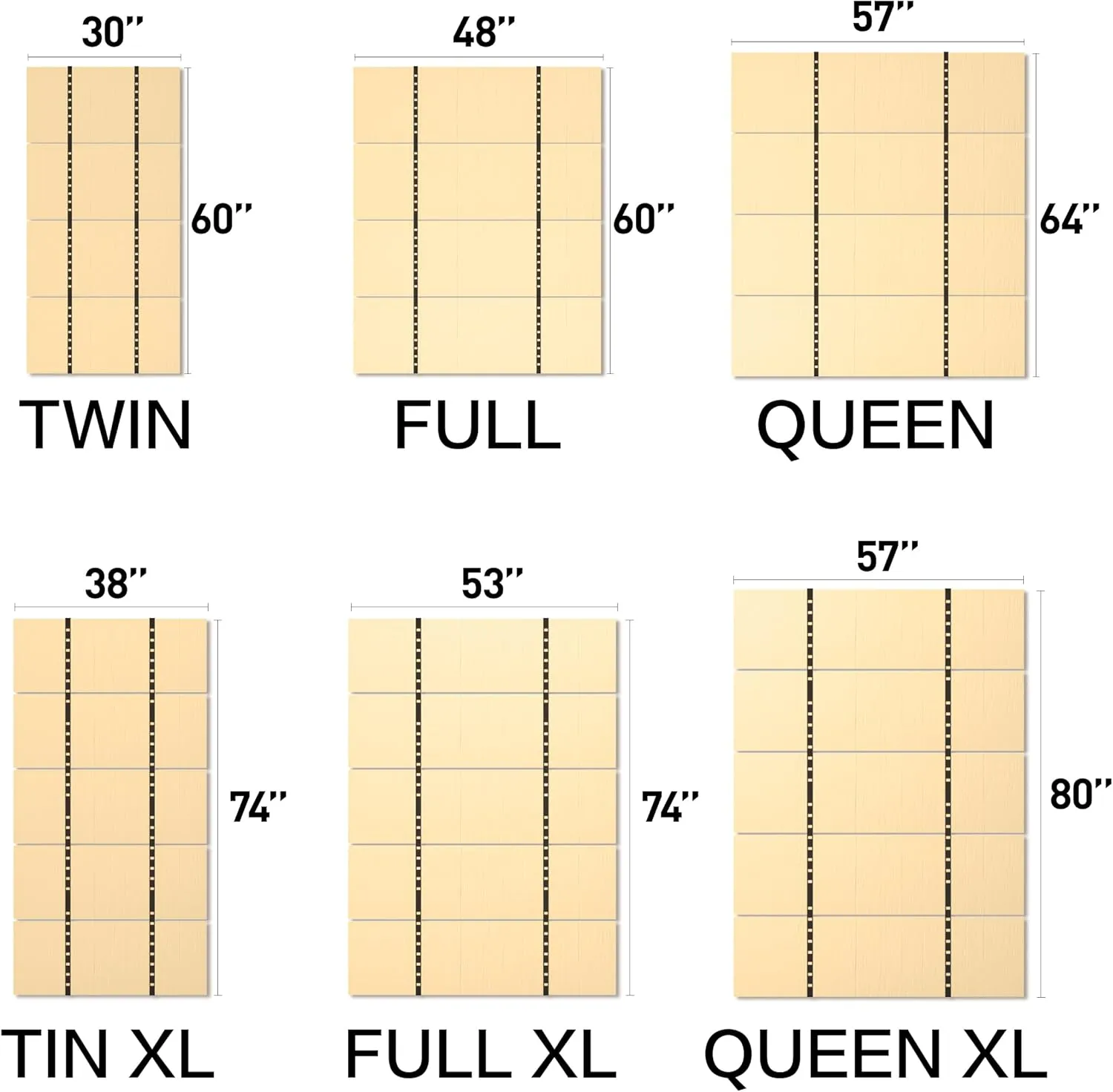 Folding Bed Support, Queen 80"x57" No-Sag Mattress Plate with Under-Board Support