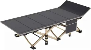 Folding Camping Cot for Adults 27.9" Extra Wide Portable Oxford Cloth Sleeping Bed Lightweight Outdoor Bed w/Carry Bag for Hiking, Backpack Travel, Home & Office