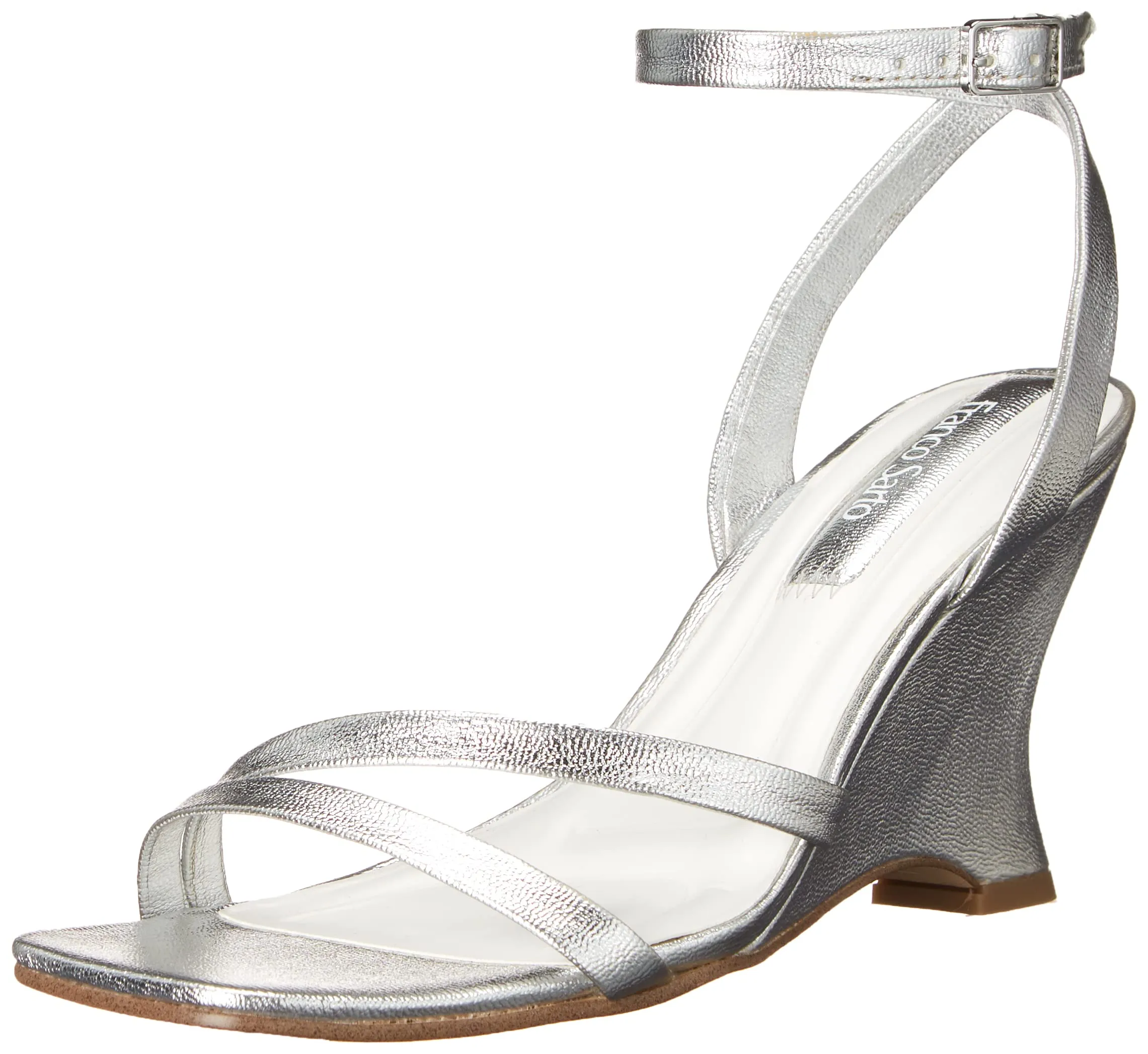 Franco Sarto Womens L-Franca Loafer Silver 10 M