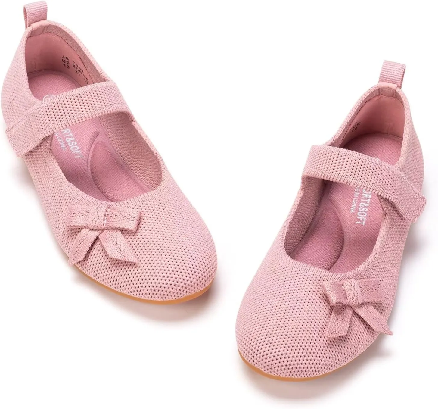 Frank Mully Girls Dress Shoes Mary Janes Girl Flats Slip on Ballet Flat Party School Shoes with Bow Toddler/Little Kid/Big Kid
