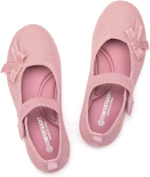 Frank Mully Girls Dress Shoes Mary Janes Girl Flats Slip on Ballet Flat Party School Shoes with Bow Toddler/Little Kid/Big Kid