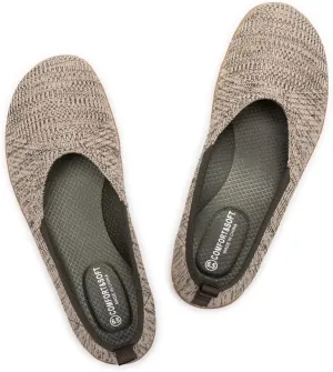 Frank Mully Womens Flat Shoes Wide Toe Box Knitted Flats Comfort Wide Width Walking Flats