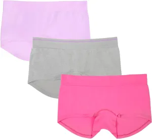 Fruit of the Loom A Fresh Collection Hey Shorty 3-Pack Seamless Boyshorts for Women’s Everyday Comfort