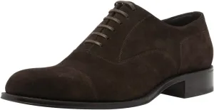 FSJ Men's Modern Square Toe Dress Shoes Classic Lace-up Oxford Handmade Leather Lined Perforated Formal Shoes Size 4-16 US