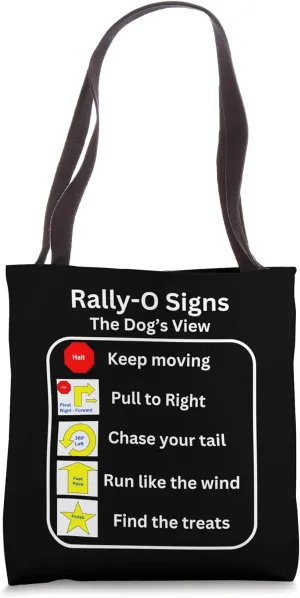 Funny Dog Rally Obedience Tote Bag