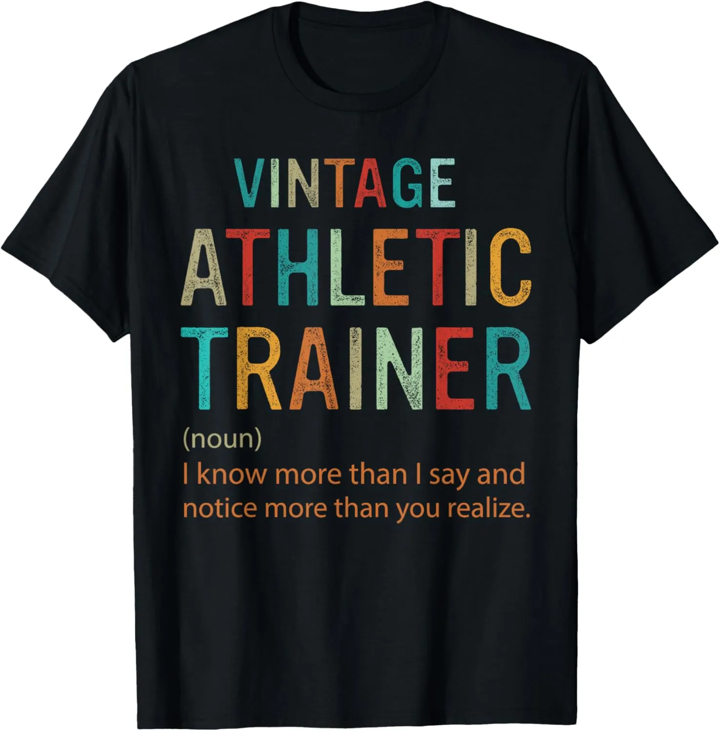 Funny Vintage Athletic Trainer Definition Retro T-Shirt