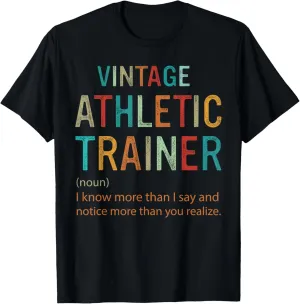 Funny Vintage Athletic Trainer Definition Retro T-Shirt