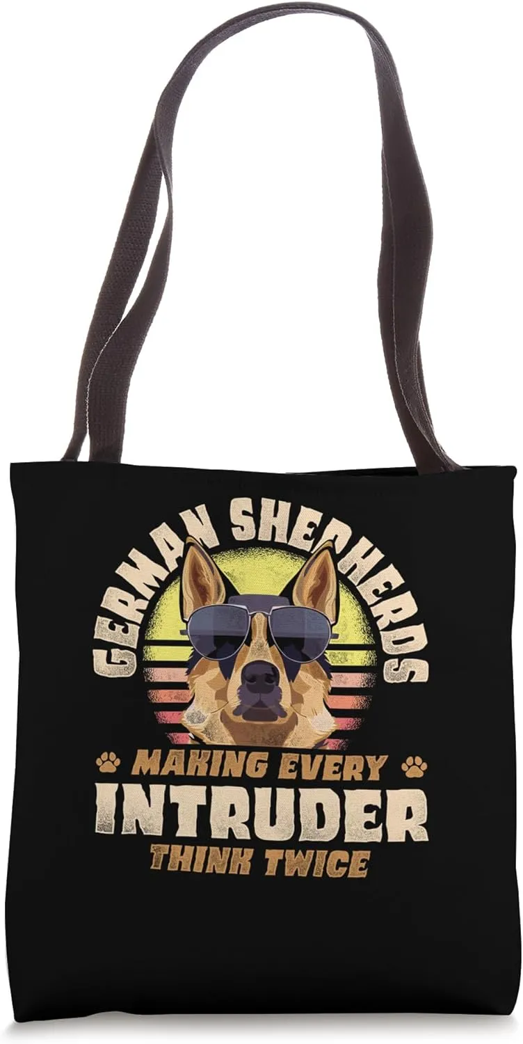 German Shepherds Making Every Intruder Think Twice Tote Bag